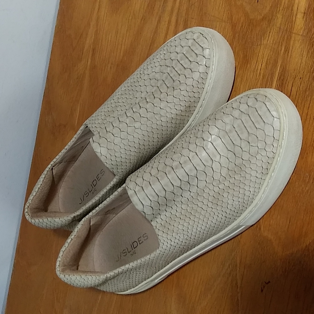 J Slides Heidi snakeskin slides size 8